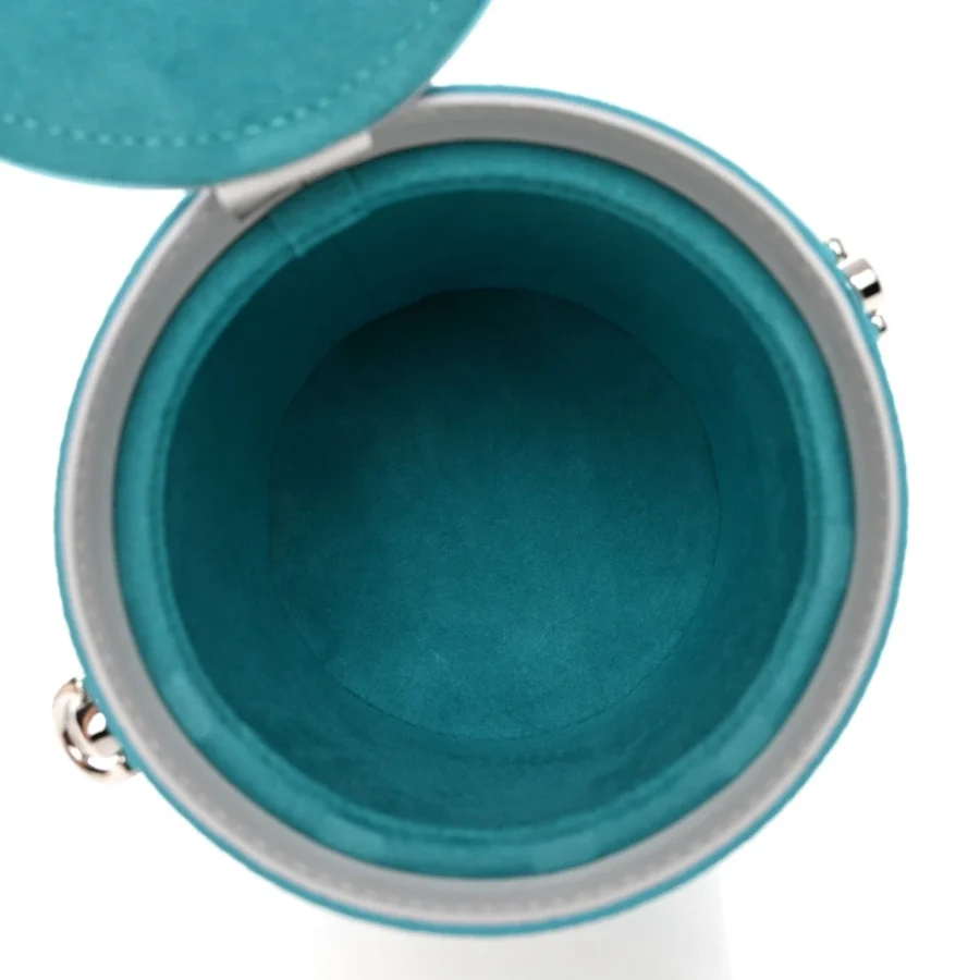 Mirror Quality Louis Vuitton Turquoise Paint Can Replica Handbag - Image 4