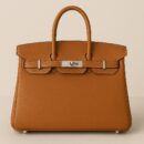 Super Fake Hermes Birkin Gold Evercolor Leather Fully Handmade