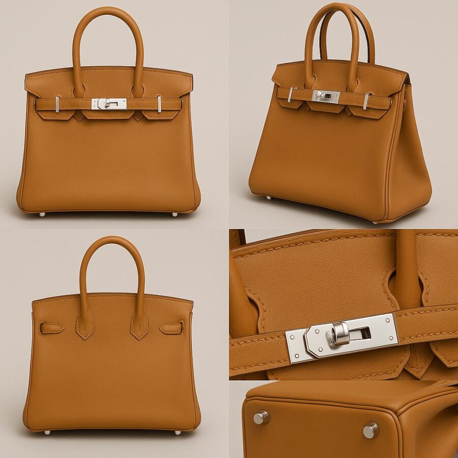 Real Leather Fully Handmade Super Fake Birkin