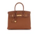 HERMES GOLD BIRKIN TOGO LEATHER