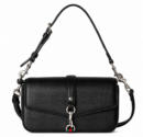 Gucci-810232-Replica-Black-Grained-Leather-Small-Cross-Body-Bag-Hook-Closure-1-1-Mirror-Quality