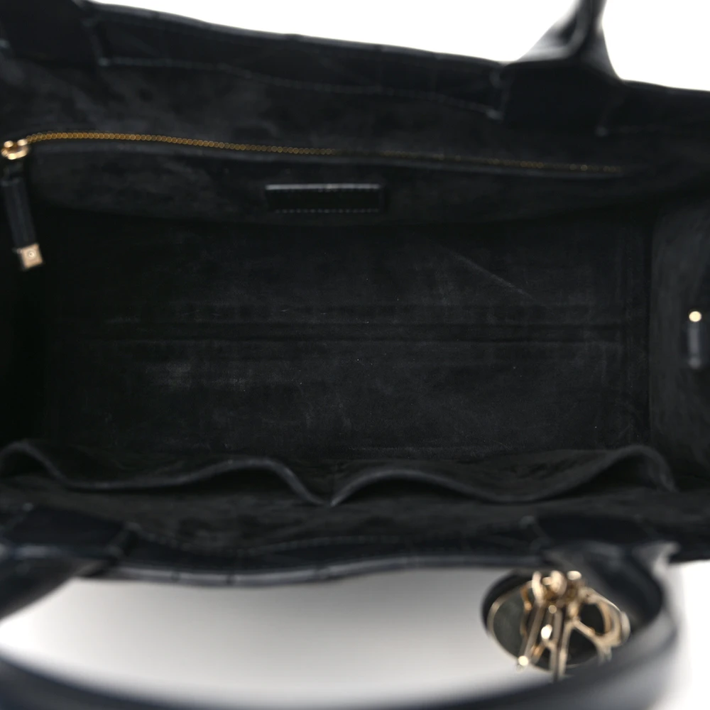 1:1 replica meduim tote black Macrocannage Calfskin Leather Medium BookTote GoldHardware