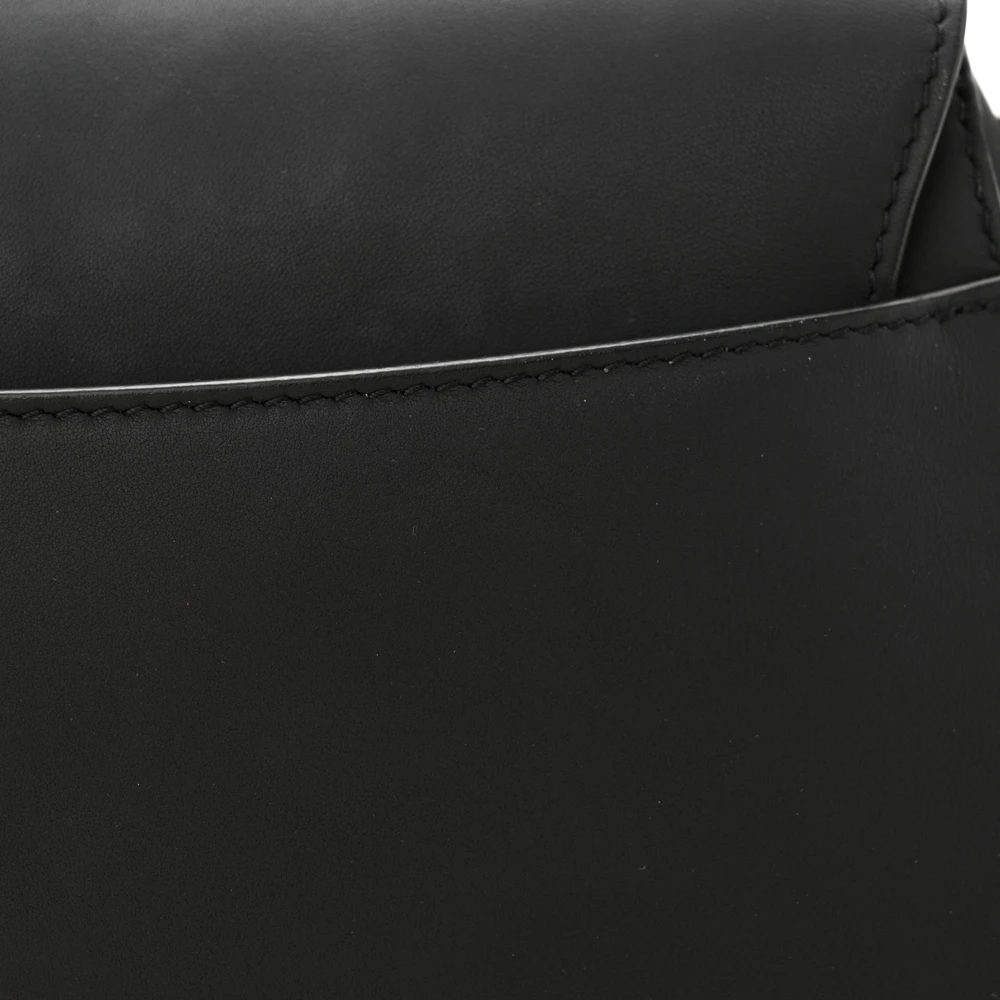 Medium Saddle Bag Black Ultra-Matte Calfskin – 1:1 Replica Shoulder Bag - Image 5