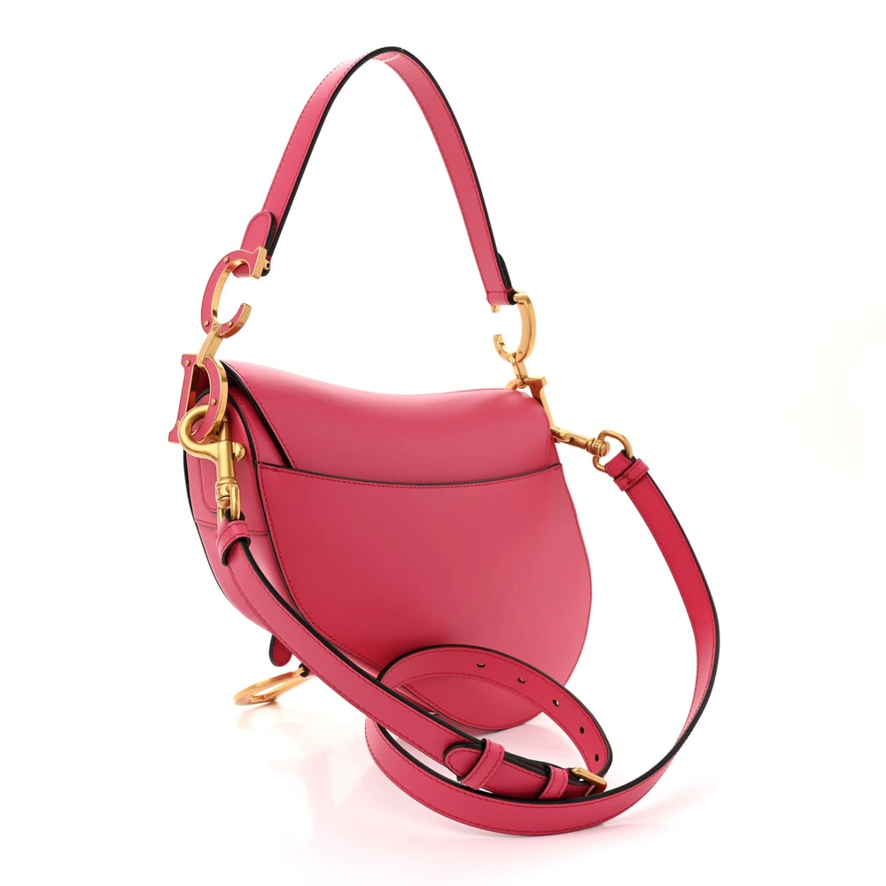 Saddle Bag Ultra Smooth Fuchsia Calfskin – High-End Replica Bag - Image 3