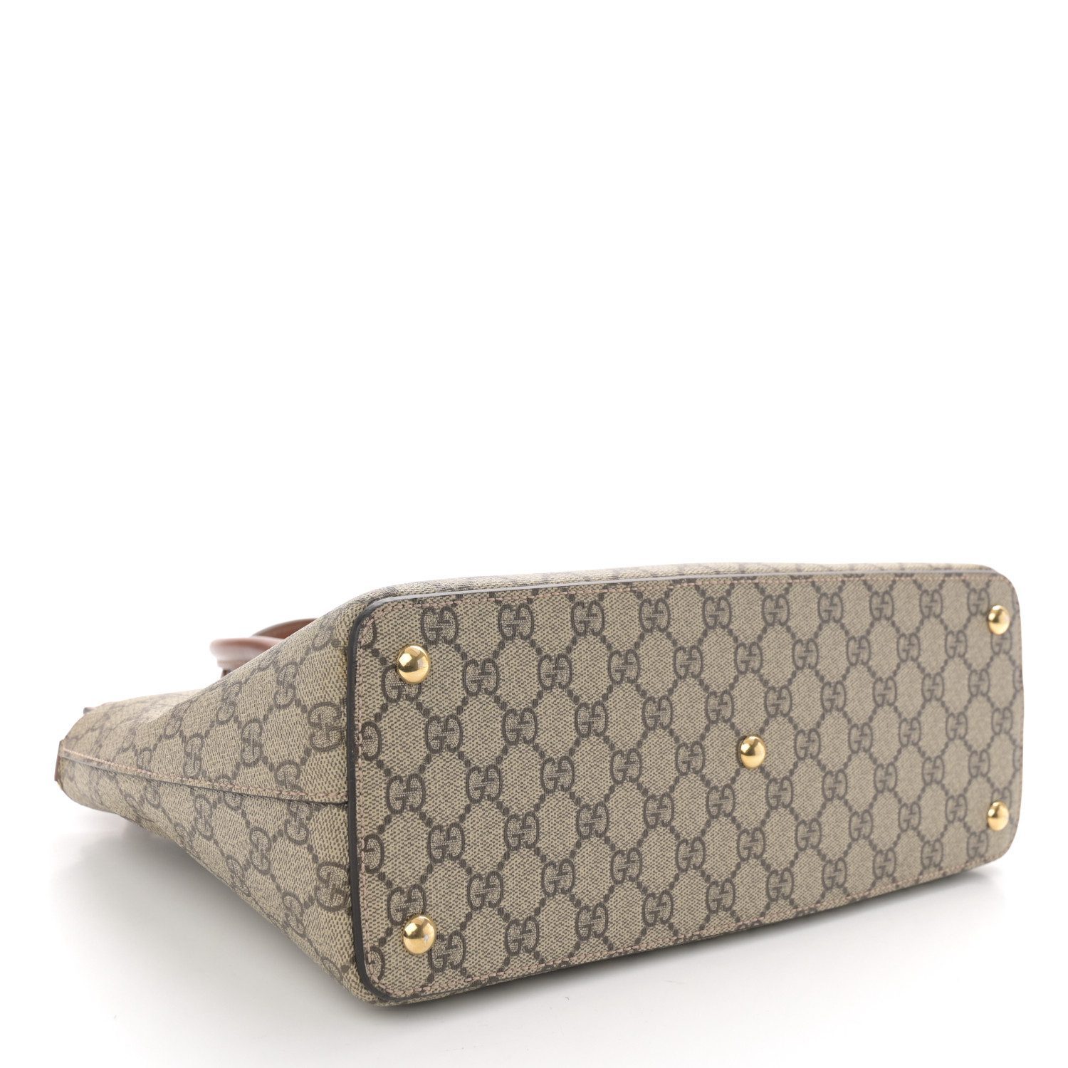 Gucc! GG Supreme Monogram Medium Zip in Beige Tuscany – Mirror Quality Tote Bag - Image 6