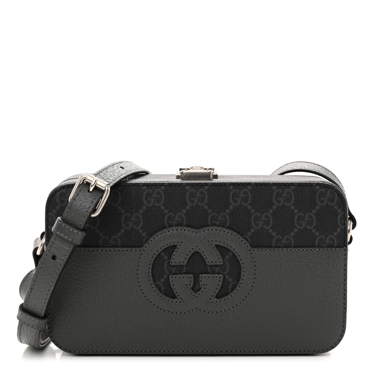 Gucc! GG Monogram Textured Dollar Calfskin Mini New Basket – SuperClone Bag - Image 2