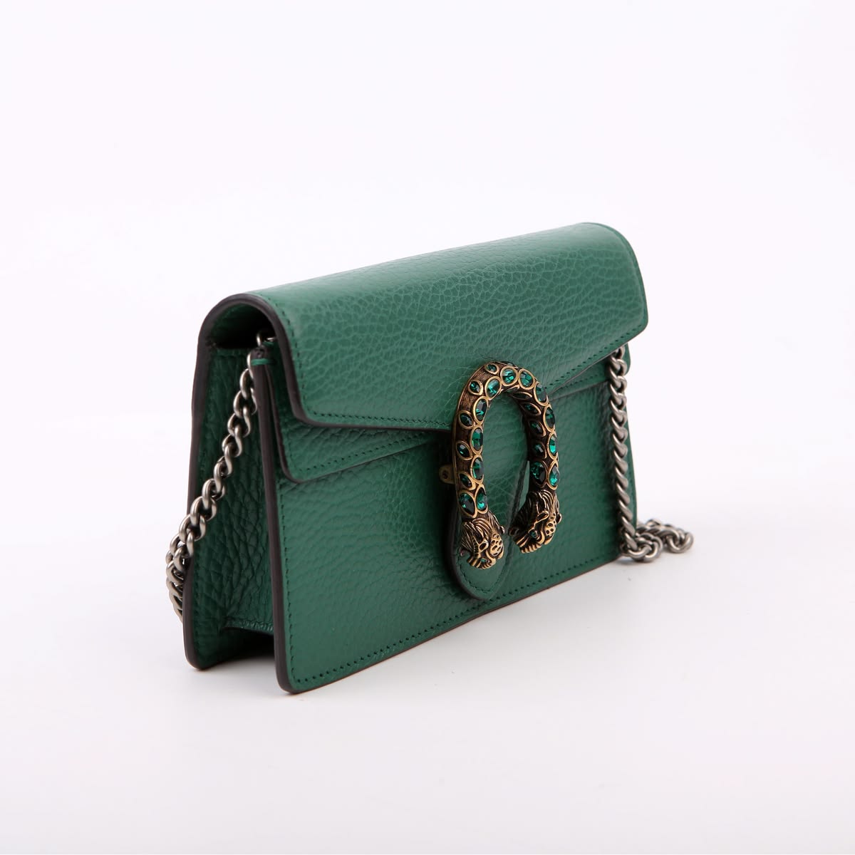 GG Dollar Calfskin Crystal Super Mini Dionysus Emerald – SuperClone ShoulderBag - Image 3