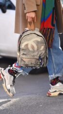 Ch@nel Graffiti Canvas Luxury Super Clone Backpack