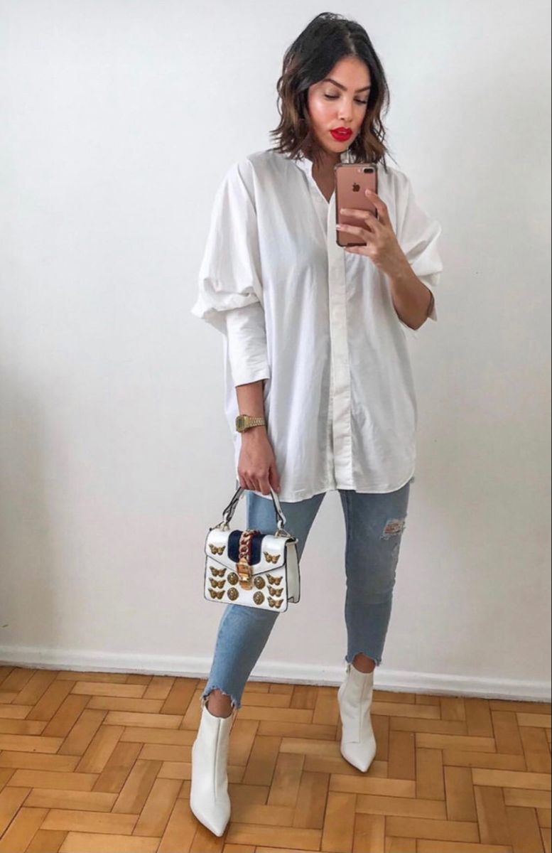 Gucc! Mini Sylvie White 1:1 Replica CrossBodyBag