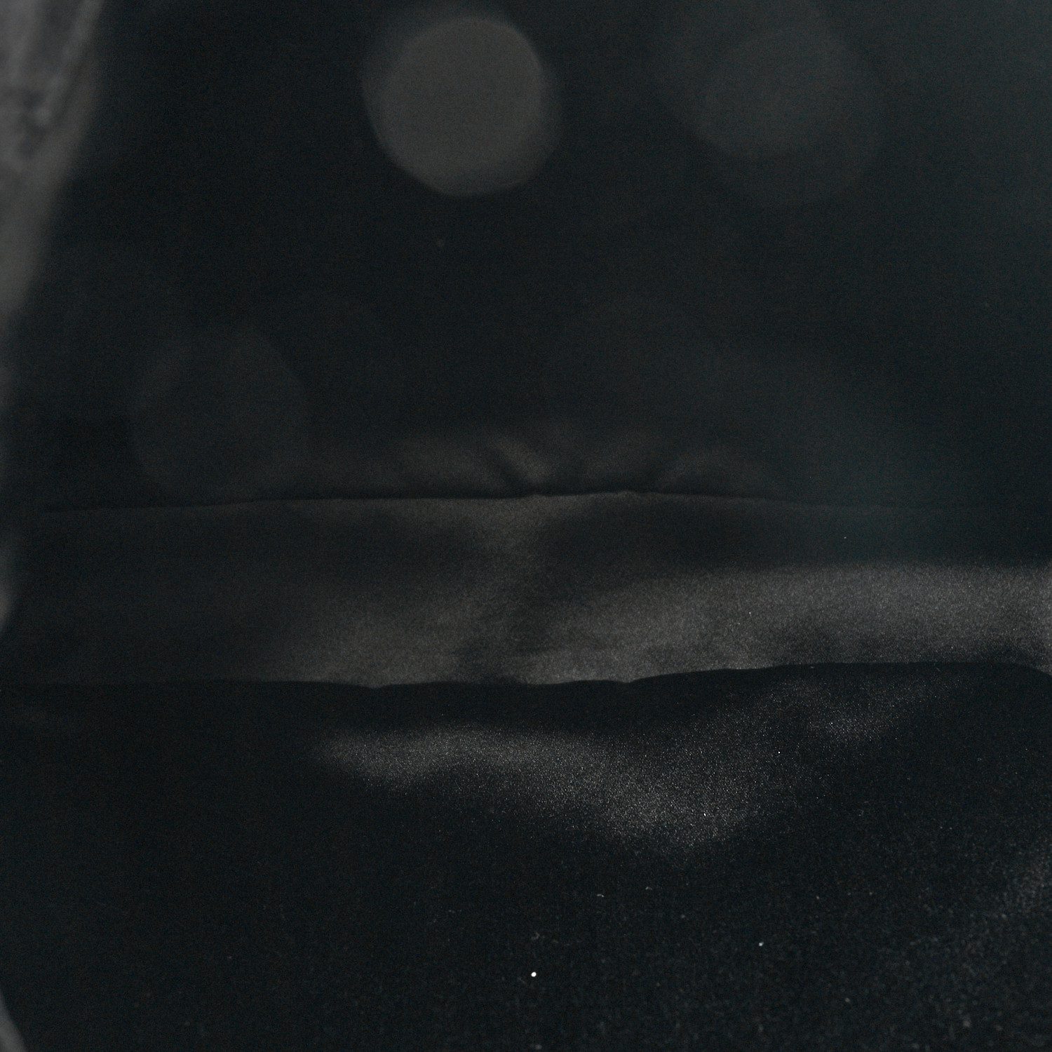 Interior view of the black velvet Small Jackie 1961 Hobo with organised storage