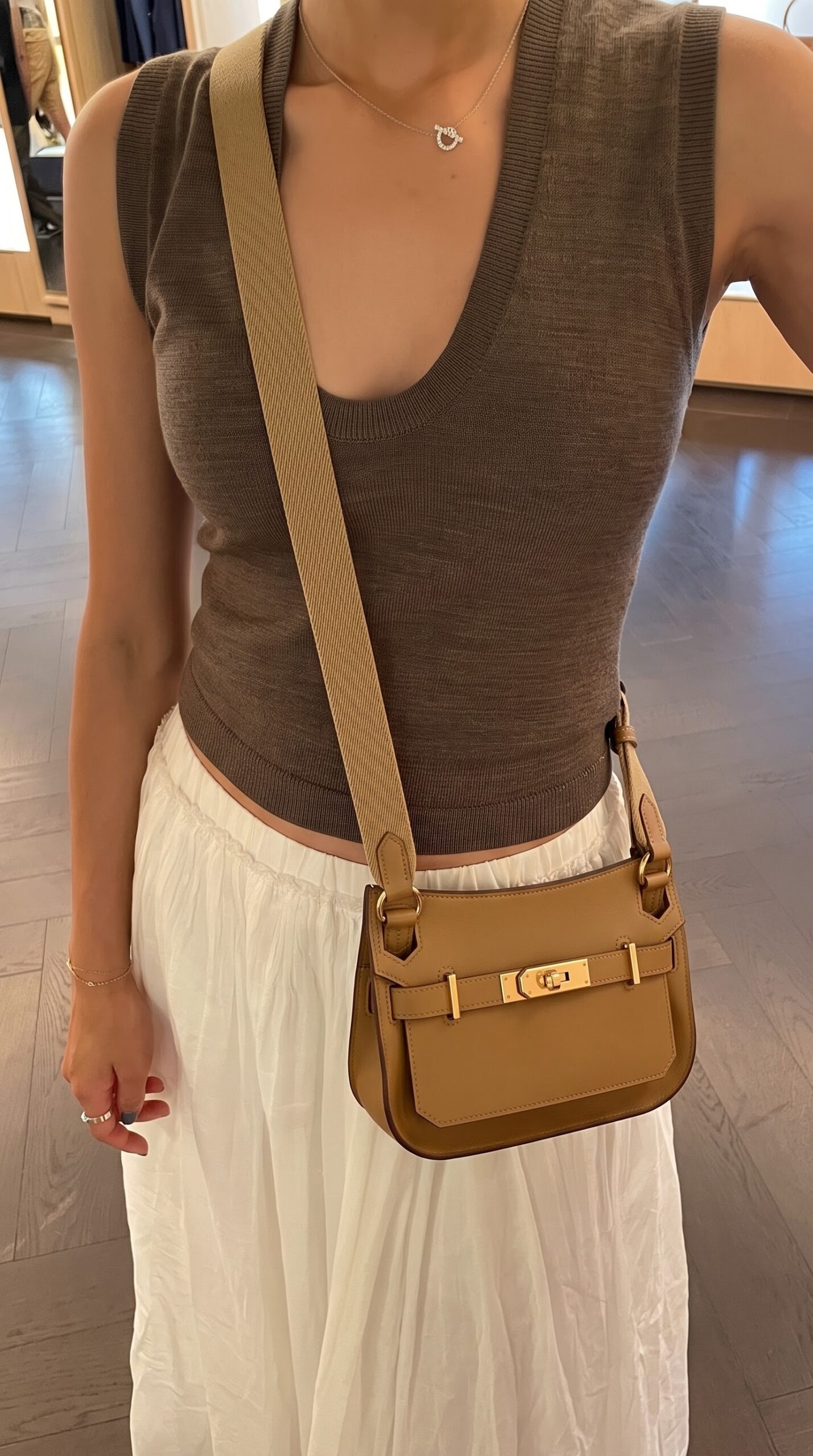 Herme$ Mini Jypsiere Bronze Dore Superclone ShoulderBag