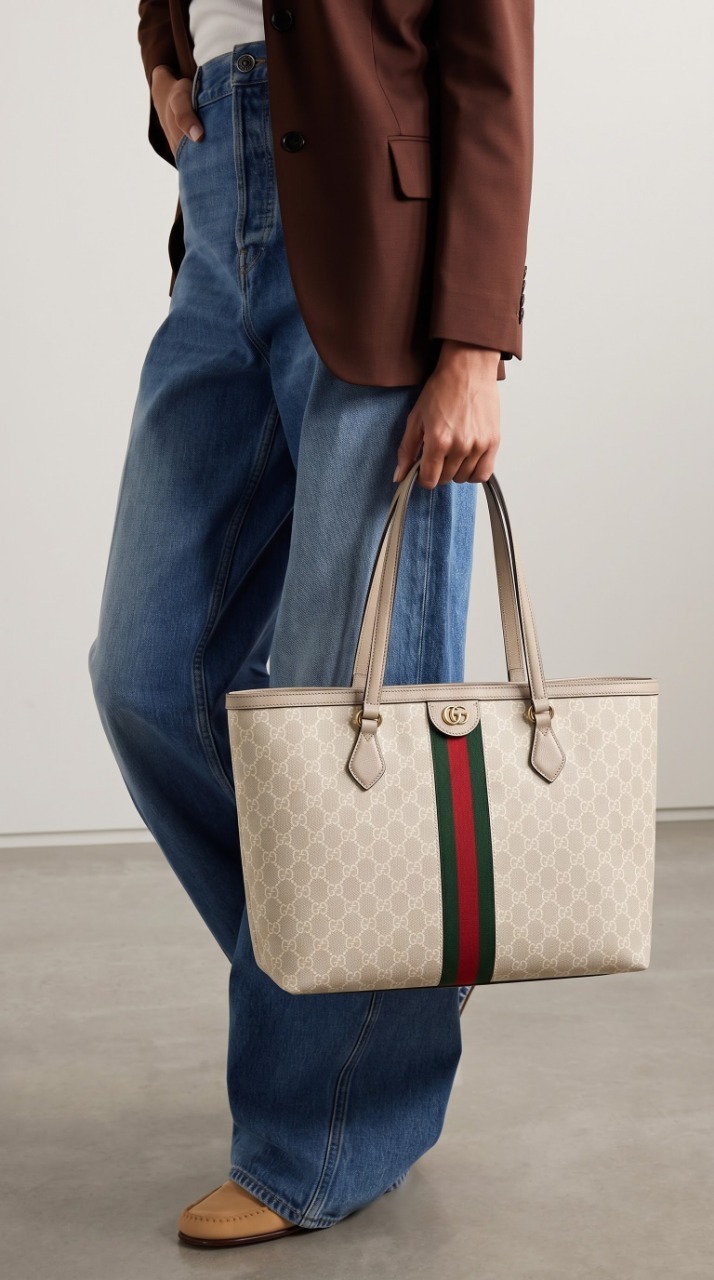 Gucc! GG Supreme Ophidia Shopping Superclone Handbag