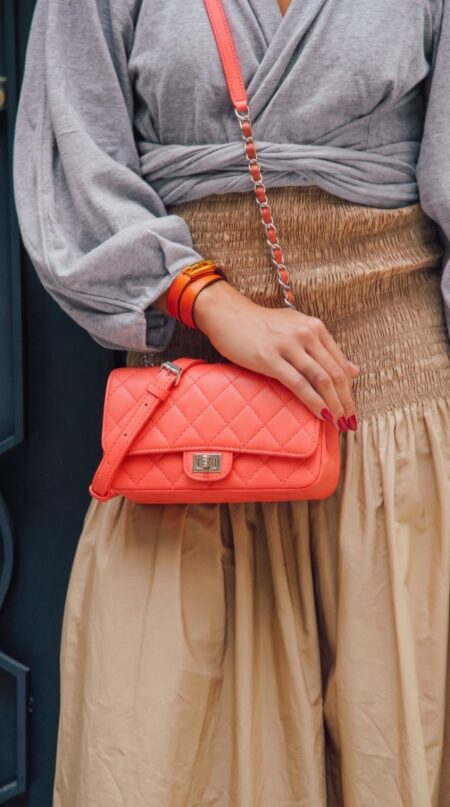 Ch@nel Reissue Flap Orange Mirror Quality Belt Bag