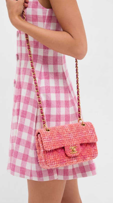 Ch@nel Mini Tweed Flap Pink Superfake ShoulderBag