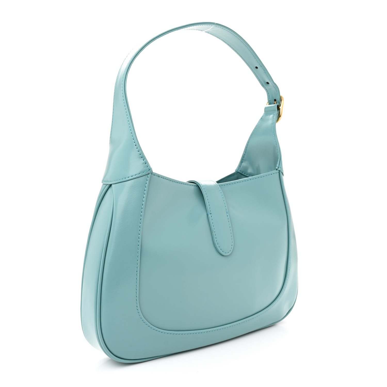 Back view of the dusty azure smooth calfskin Small Jackie 1961 Hobo