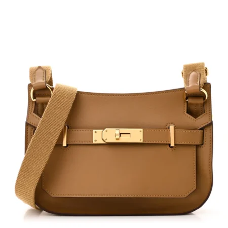 Front view of the Bronze Dore herme$ Mini Jypsiere shoulder bag